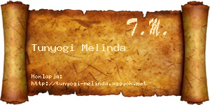 Tunyogi Melinda névjegykártya